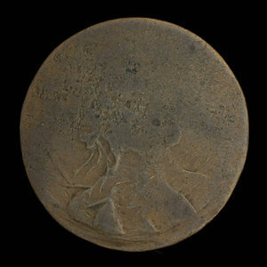 Canada, inconnu, 1/2 penny : 1820