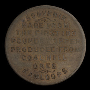 Canada, Coal Hill Copper Company, aucune dénomination : 1897