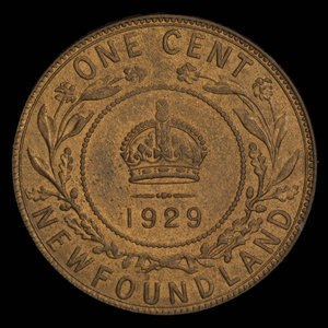 Canada, Georges V, 1 cent : 1929