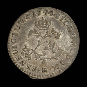 France, Louis XV, 2 sous : 1744