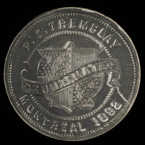 Canada, P.O. Tremblay, aucune dénomination : 1892