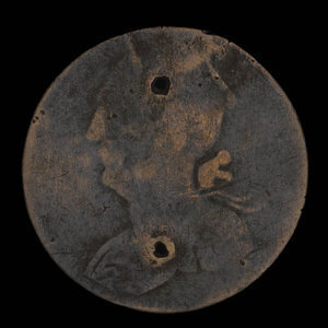 Canada, inconnu, 1/2 penny : 1838