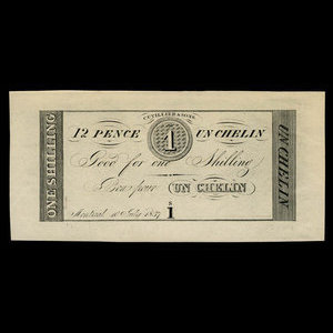 Canada, Cuvillier & Fils, 12 pence : 10 juillet 1837