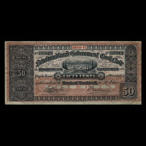 Canada, Gouvernement de Terre-Neuve, 50 cents : 1911