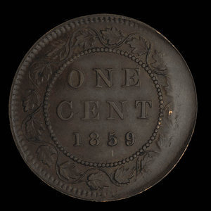 Canada, Victoria, 1 cent : 1859