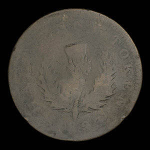 Canada, Province de la Nouvelle-Écosse, 1/2 penny : 1823