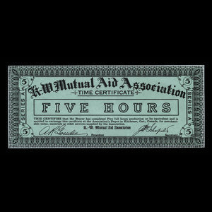 Canada, K.-W. Mutual Aid Association, 5 heures : 1935