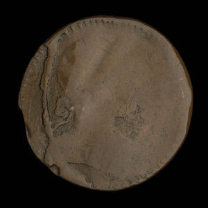 Canada, inconnu, 1/2 penny : 1838