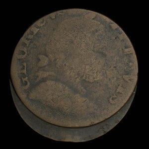 Canada, inconnu, 1/2 penny : 1838