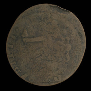 Canada, inconnu, 1/2 penny : 1838