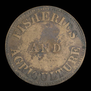 Canada, inconnu, 1/2 penny : 1838