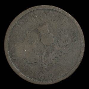 Canada, Province de la Nouvelle-Écosse, 1 penny : 1824