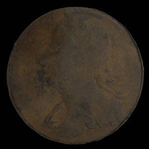 Canada, inconnu, 1/2 penny : 1838