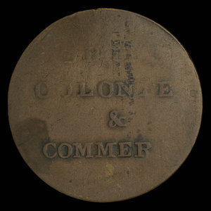 Canada, inconnu, 1/2 penny : 1838