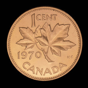 Canada, Élisabeth II, 1 cent : 1970