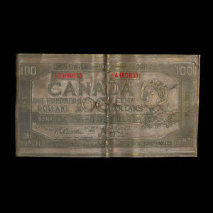 Canada, Banque du Canada, 100 dollars : 1954