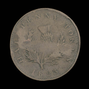 Canada, Province de la Nouvelle-Écosse, 1/2 penny : 1823