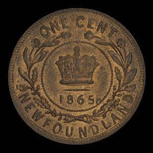 Canada, Victoria, 1 cent : 1865