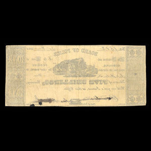 Canada, Cobourg Board of Police, 1 dollar : 20 décembre 1848