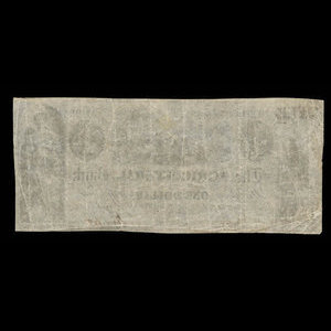 Canada, Agricultural Bank (Montréal), 1 dollar : 3 mai 1842