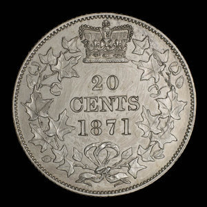 Canada, Victoria, 20 cents : 1871