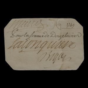 Canada, Administration coloniale française, 12 livres : 1749