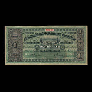 Canada, Gouvernement de Terre-Neuve, 1 dollar : 1913