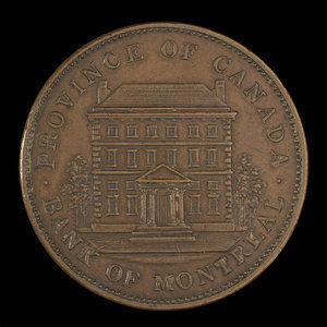 Canada, Banque de Montréal, 1 penny : 1842