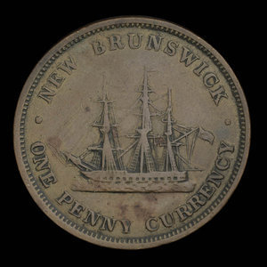 Canada, Province du Nouveau-Brunswick, 1 penny : 1854