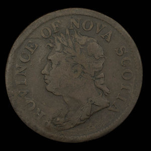 Canada, Province de la Nouvelle-Écosse, 1 penny : 1824