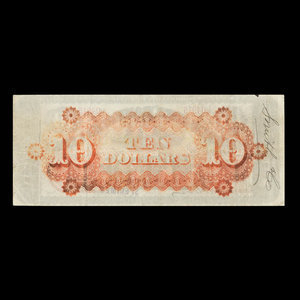 Canada, Merchants' Bank of Halifax, 10 dollars : 1 janvier 1878