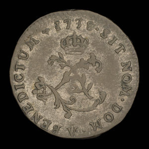 France, Louis XV, 2 sous : 1738