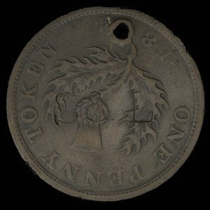 Canada, Province de la Nouvelle-Écosse, 1 penny : 1824