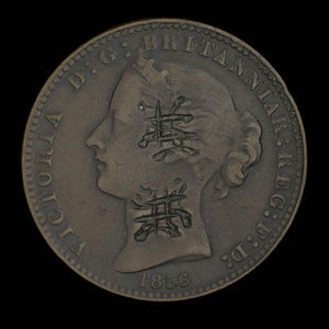 Canada, Province de la Nouvelle-Écosse, 1 penny : 1856