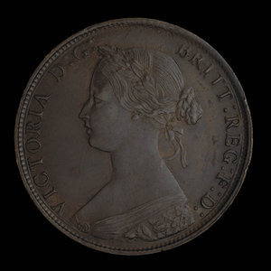 Canada, Victoria, 1 cent : 1864