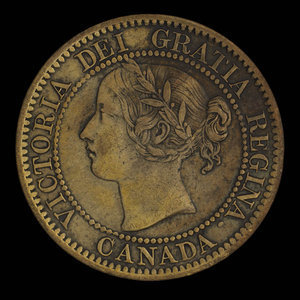 Canada, Victoria, 1 cent : 1858