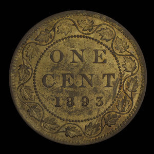 Canada, Victoria, 1 cent : 1893