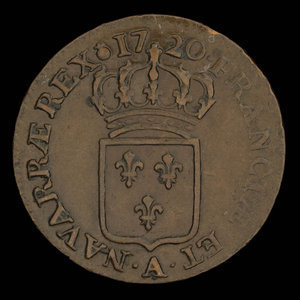 France, Louis XV, 1/2 sol : 1720