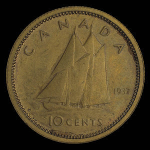 Canada, Georges VI, 10 cents : 1937