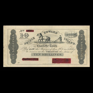 Canada, Gouvernement de l'Île-du-Prince-Édouard, 10 shillings : 1870