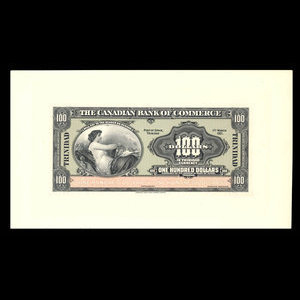 Trinité, Canadian Bank of Commerce, 100 dollars : 1 mars 1921