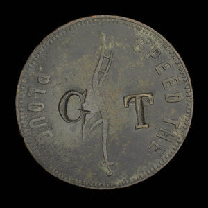Canada, E.L. Lydiard, 1 cent : 1860
