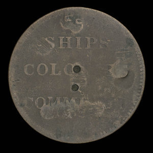 Canada, inconnu, 1/2 penny : 1835