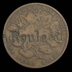 Canada, Province de la Nouvelle-Écosse, 1 penny : 1856
