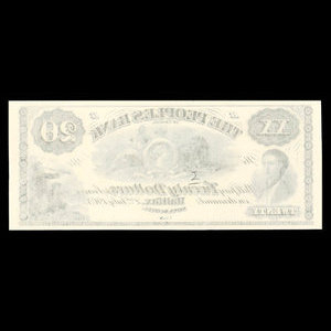 Canada, People's Bank of Halifax, 20 dollars : 2 juillet 1903