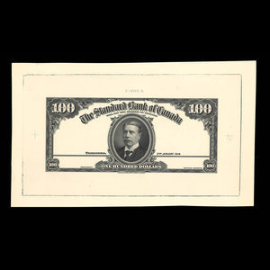 Canada, Standard Bank of Canada, 100 dollars : 2 janvier 1918