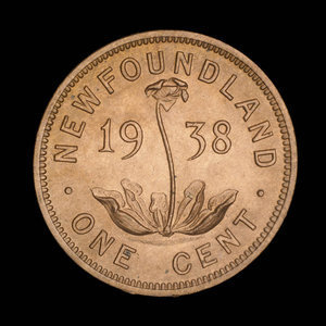 Canada, Georges VI, 1 cent : 1938