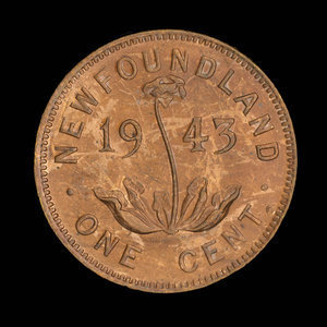 Canada, Georges VI, 1 cent : 1943