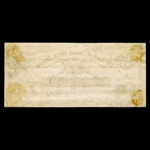 Canada, Bank of British North America, 5 dollars : 31 janvier 1871