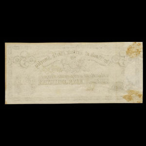 Canada, Bank of British North America, 5 dollars : 1 août 1872